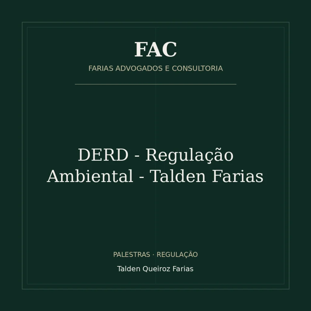 DERD - Regulação Ambiental - Talden Farias