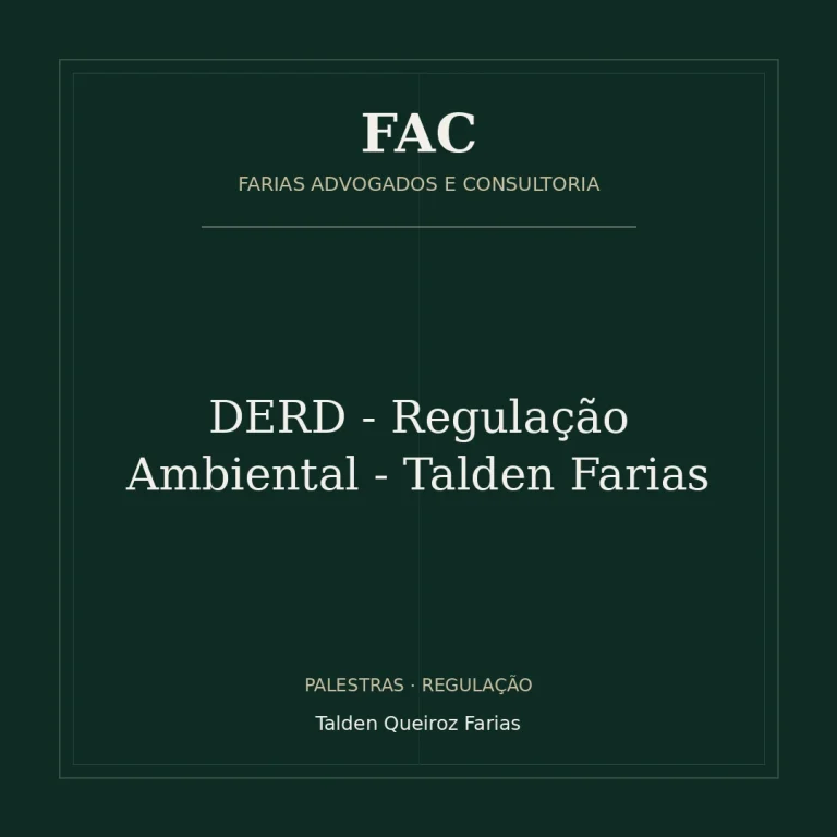 DERD - Regulação Ambiental - Talden Farias