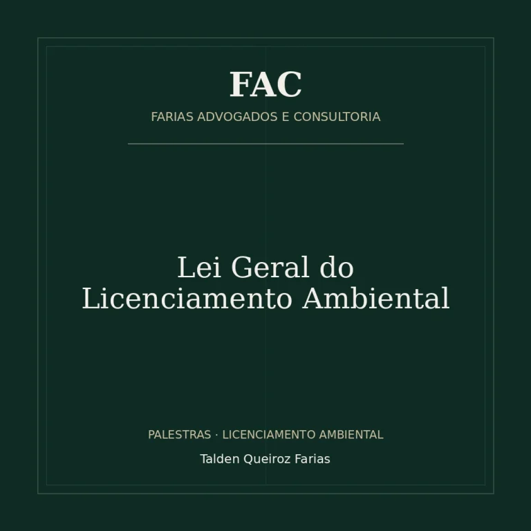 Lei Geral do Licenciamento Ambiental