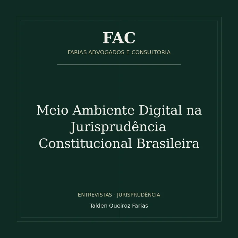 Meio Ambiente Digital na Jurisprudência Constitucional Brasileira
