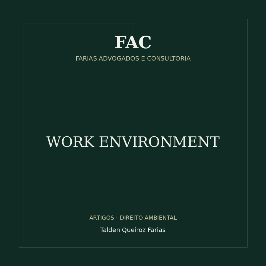 WORK ENVIRONMENT