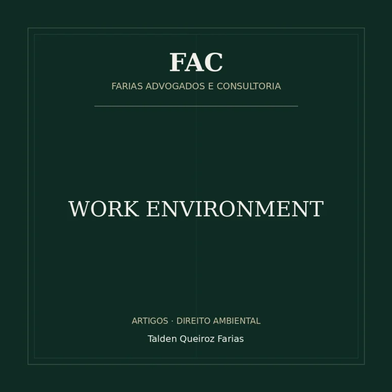 WORK ENVIRONMENT